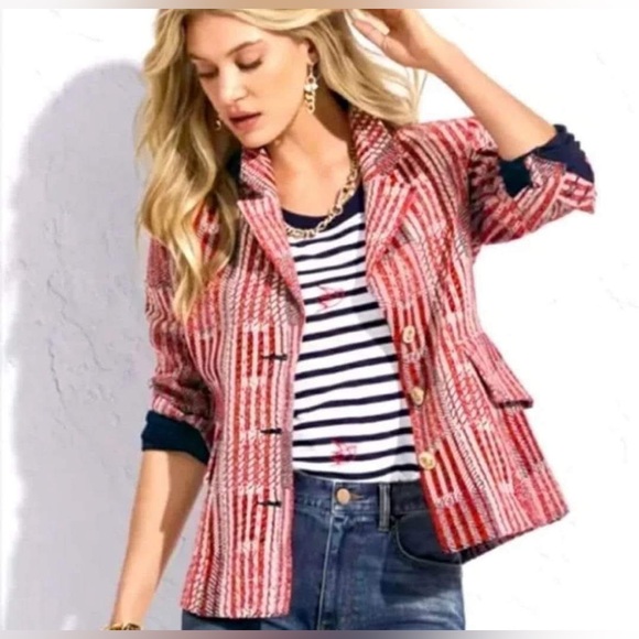 CAbi Jackets & Blazers - CAbi patchwork Blazer #6028